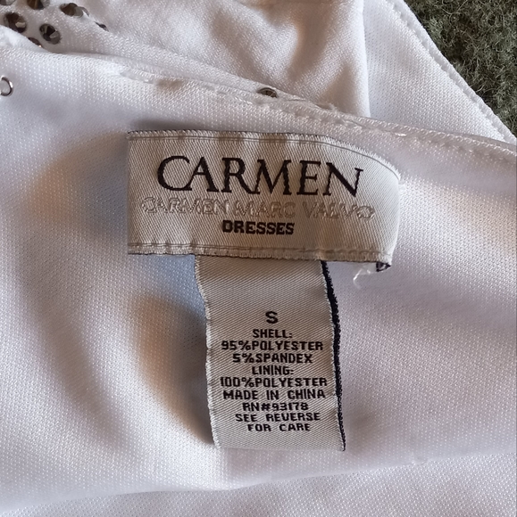 White Rhinestone Dress - Picture 5 of 5